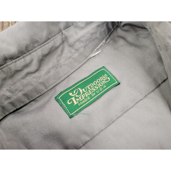 Vintage Outdoor Impression Made in USA Button Up Hunting Shirt Labrador Dog XXL - Picture 5 of 7